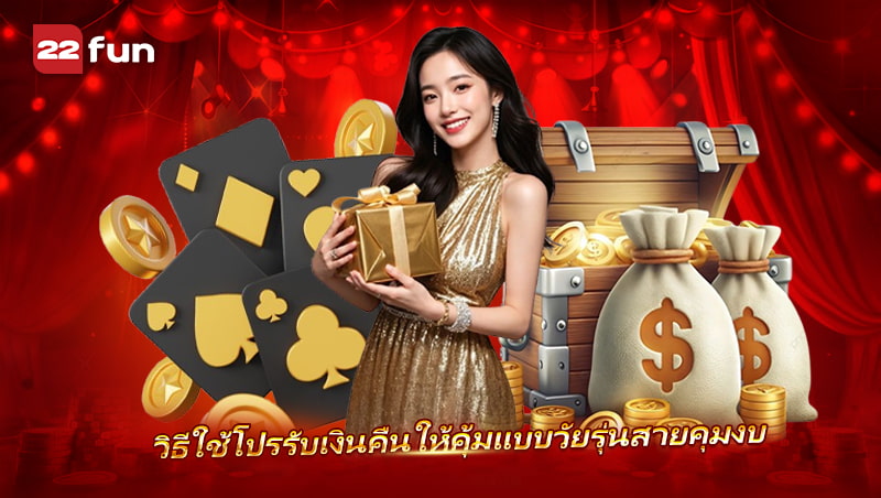 คาสิโนออนไลน์ 22FUN แจกโปรคืนเงินสุดคุ้ม เอาใจสายคาสิโนสด